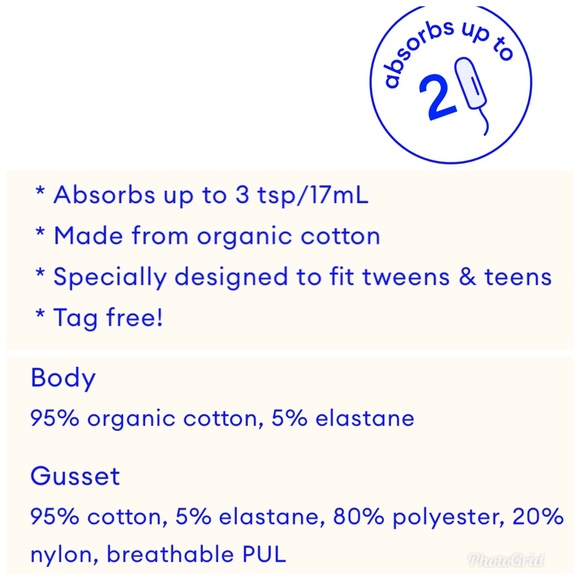 Thinx BTWN 9-10 (A) Brief Period Undie - Picture 8 of 9